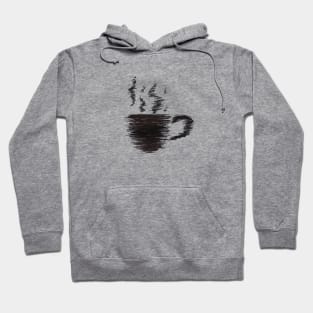 Cup Of Coffee Sketch Design Hoodie